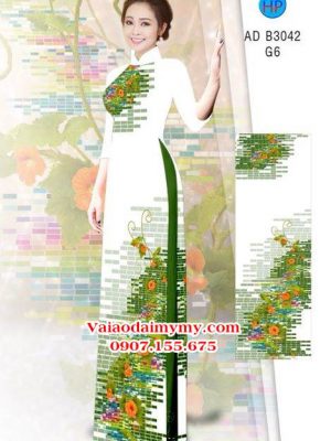 Vải áo dài Hoa in 3D AD B3042 21