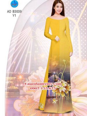 1527781706 126 vai ao dai sen vang long lay ad