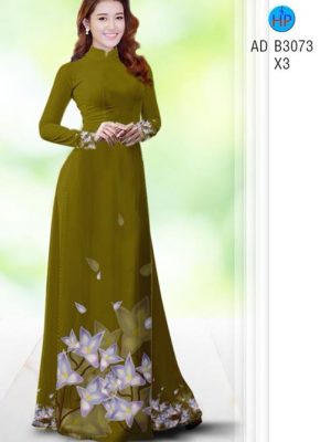 Vải áo dài Hoa in 3D AD B3073 19