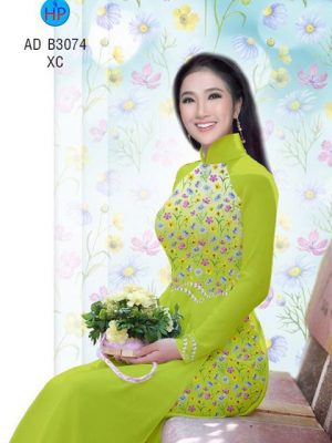 Vải áo dài Hoa in 3D AD B3073 24