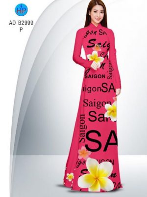 Vải áo dài Sài Gòn và hoa sứ AD B2999 13
