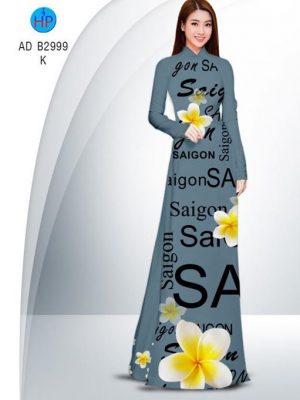 Vải áo dài Sài Gòn và hoa sứ AD B2999 16