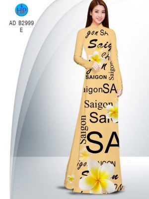 Vải áo dài Sài Gòn và hoa sứ AD B2999 15
