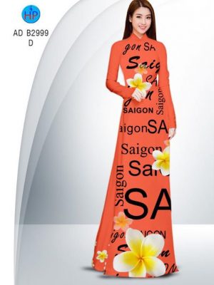 Vải áo dài Sài Gòn và hoa sứ AD B2999 17