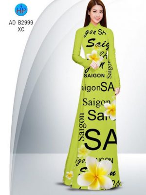 Vải áo dài Sài Gòn và hoa sứ AD B2999 18