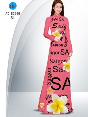 Vải áo dài Sài Gòn và hoa sứ AD B2999 21