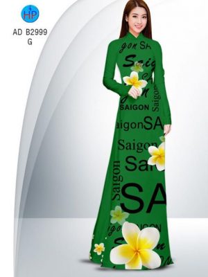 Vải áo dài Sài Gòn và hoa sứ AD B2999 22