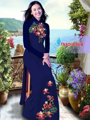 Vải áo dài hoa phượng AD TNAD 3146 19