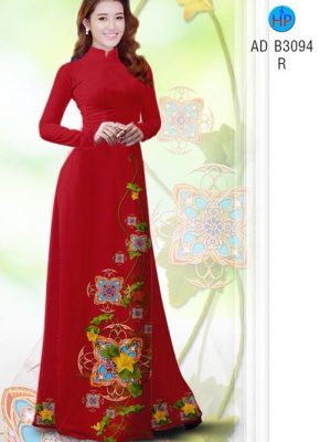 Vải áo dài Hoa in 3D AD B3094 15