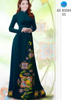 Vải áo dài Hoa in 3D AD B3094 17