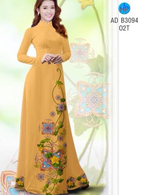 Vải áo dài Hoa in 3D AD B3094 23