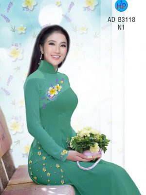 Vải áo dài Hoa Sứ nhẹ xinh AD B3118 22