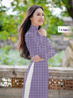 Vải áo dài hoa văn AD T7286 14