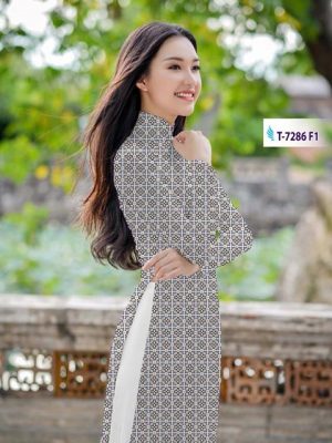 Vải áo dài hoa văn AD T7286 18