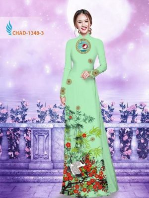 Vải áo dài hoa phượng AD CHAD 1348 15