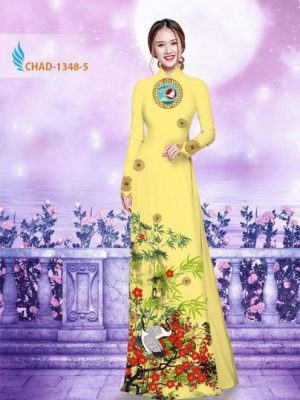 Vải áo dài hoa phượng AD CHAD 1348 17