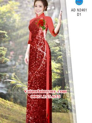 1532253266 600 vai ao dai hoa hong tren nen kim tuyen lap lanh ad