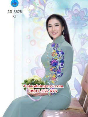 Vải áo dài Hoa in 3D AD 3625 21