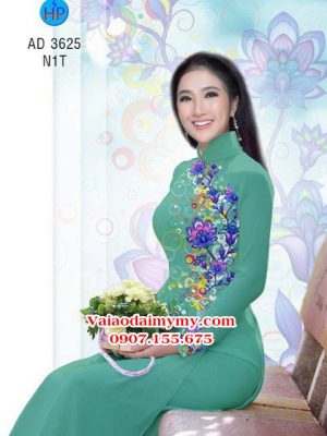 Vải áo dài Hoa in 3D AD 3625 19