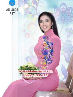 Vải áo dài Hoa in 3D AD 3625 24