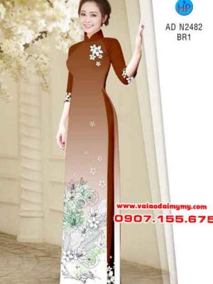 Vải áo dài Hoa xinh nhẹ nhàng AD N2482 17