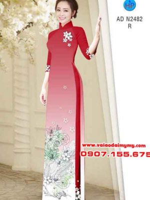 Vải áo dài Hoa xinh nhẹ nhàng AD N2482 18