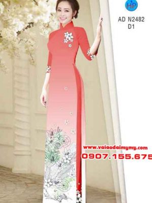 Vải áo dài Hoa xinh nhẹ nhàng AD N2482 16