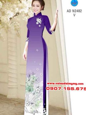 Vải áo dài Hoa xinh nhẹ nhàng AD N2482 21