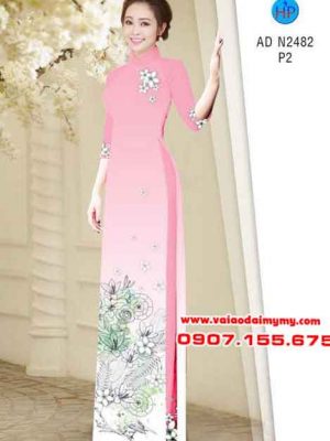 Vải áo dài Hoa xinh nhẹ nhàng AD N2482 19