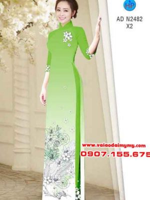 Vải áo dài Hoa xinh nhẹ nhàng AD N2482 24