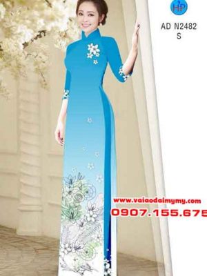 Vải áo dài Hoa xinh nhẹ nhàng AD N2482 23