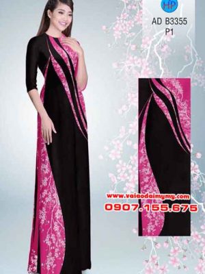 1533659906 543 vai ao dai hoa dao ket hop lap the den dep sang ad