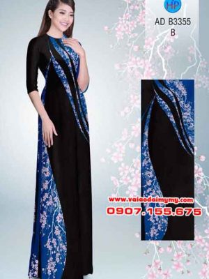 1533659906 831 vai ao dai hoa dao ket hop lap the den dep sang ad