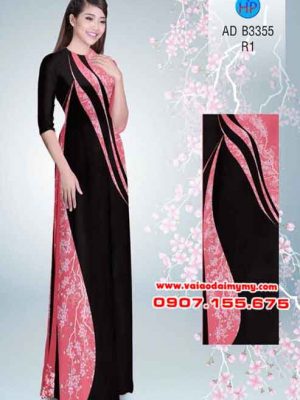 1533659906 90 vai ao dai hoa dao ket hop lap the den dep sang ad