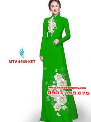 Vải áo dài in hoa đẹp AD MTV 4569 24