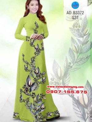 Vải áo dài Lá AD B3372 14