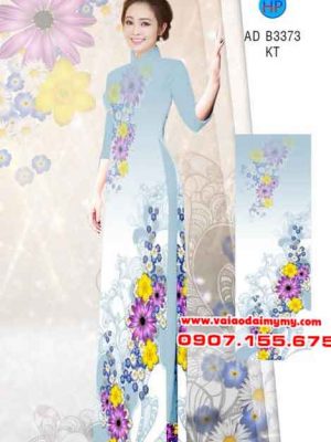 Vải áo dài Hoa in 3D AD B3373 15