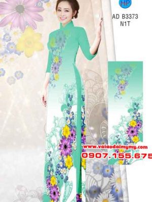 Vải áo dài Hoa in 3D AD B3373 13