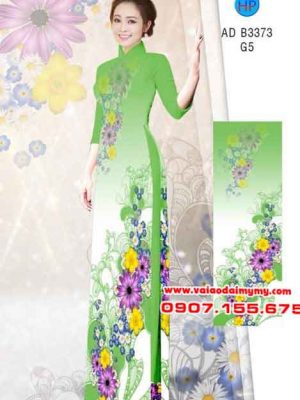 Vải áo dài Hoa in 3D AD B3373 16