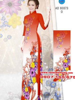 Vải áo dài Hoa in 3D AD B3373 14