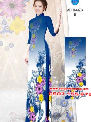 Vải áo dài Hoa in 3D AD B3373 19