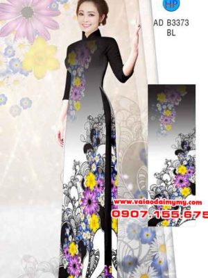 Vải áo dài Hoa in 3D AD B3373 18