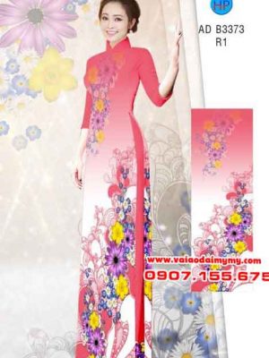 Vải áo dài Hoa in 3D AD B3373 24