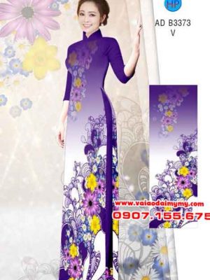Vải áo dài Hoa in 3D AD B3373 23