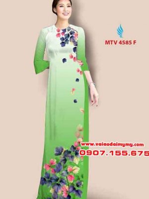 Vải áo dài hoa đẹp đơn giản AD MTV 4585 20
