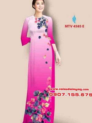 Vải áo dài hoa đẹp đơn giản AD MTV 4585 19
