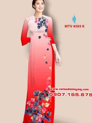 Vải áo dài hoa đẹp đơn giản AD MTV 4585 22