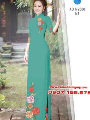 Vải áo dài Hoa hồng AD N2508 18