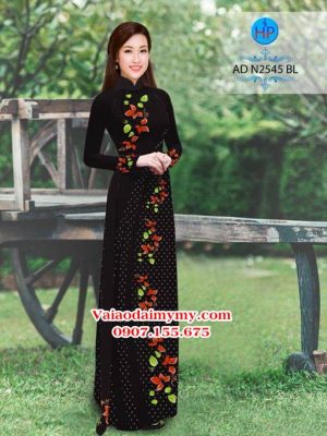 Vải áo dài Hoa và bi AD N2545 14