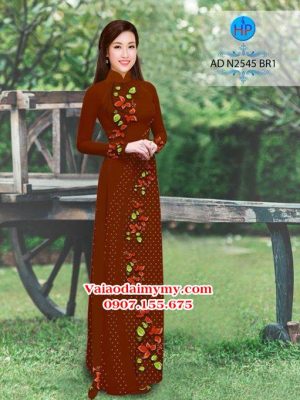 Vải áo dài Hoa và bi AD N2545 15